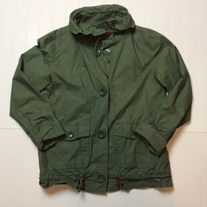 J. Crew Green Cargo jacket women’s 0 Small